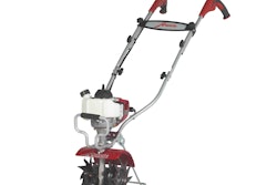 The new Mantis Deluxe Tiller is available with a FastStart 2-cycle engine (shown above) or 4-cycle Honda engine.