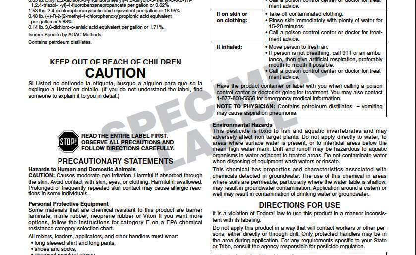 Pesticide Label