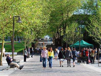 Theater Commons and Donnelly Gardens at Seattle Center