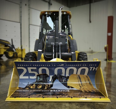 250,000th Backhoe