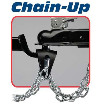 Fastway Chain-up (standard ball mount) keeps safety chains from dragging.