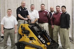 Morbark Tree Care Products Sales team; from left: Jeremy Beatty, Jason Showers, Casey Gross, Justin Longtin, Ryan Sanders, Kevin Kowallic, Kevin Edwards