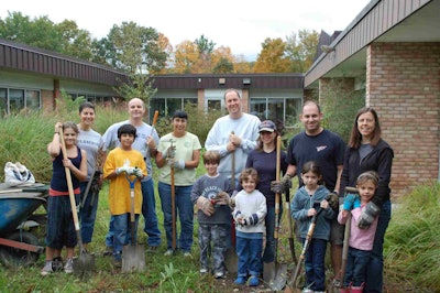 TRD Designs submitted this photo for our Planting for the Future photo contest. This is a before shot of the Increase Miller School Sustainable Courtyard within the Katonah Lewisboro School district in New York.