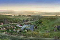 Blue print of National China Garden. Photo: China Daily