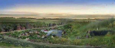 Blue print of National China Garden. Photo: China Daily