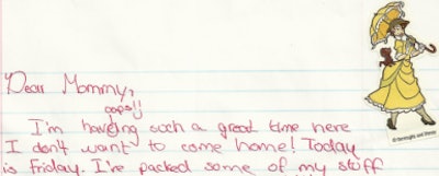 I enjoyed editing my work at a young age — and Tarzan stickers, apparently. I would have pasted the whole letter, except my younger cousin wouldn’t appreciate the embarrassing story I decided to share.