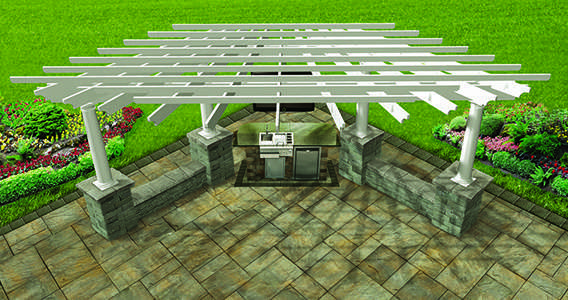 Cambridge Fan Shaped Pergola