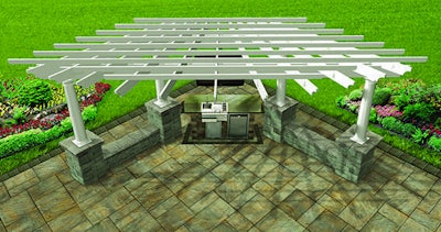 Cambridge Fan Shaped Pergola