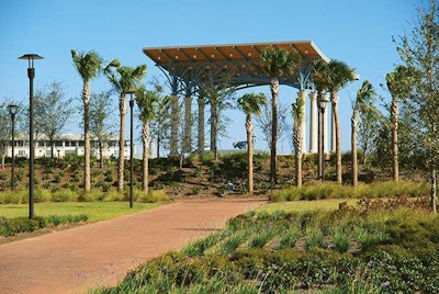 Not only did they install the turf for the Maritime Park stadium, home of the Blue Wahoos, but they also provided the installation of the irrigation and landscaping for the entire park.