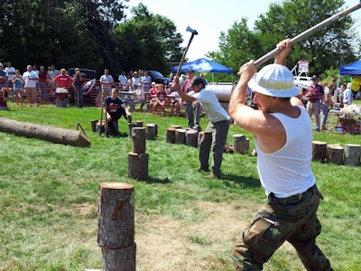 UNH Woodsman Team Student members, local tree service professionals and amateur lumberjacks may compete side by side for a chance to win a Stihl chainsaw.