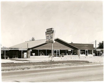 Pictured is the original garden store in 1958 that was located in Lombard, Illinois.