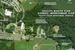 BBS Architects, Landscape Architects and Engineers began $2.5-million construction and improvement projects at the athletic fields and connecting roadways at the State University of New York Westchester Community College in Valhalla, N.Y. Rendering courtesy BBS Architects, Landscape Architects and Engineers