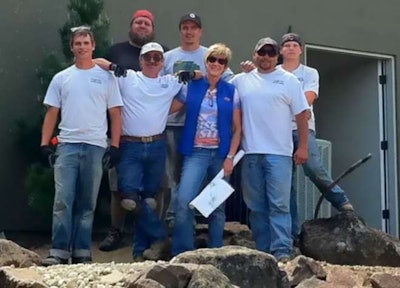 Terry Sims and crew of the Garden Artist in Boise, Idaho.