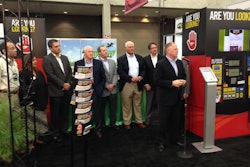 Kris Kiser, President and CEO of OPEI, addresses the crowd at GIE+EXPO in Louisville, Kentucky.