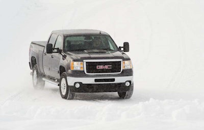 GMC-pickup-snow-drivng