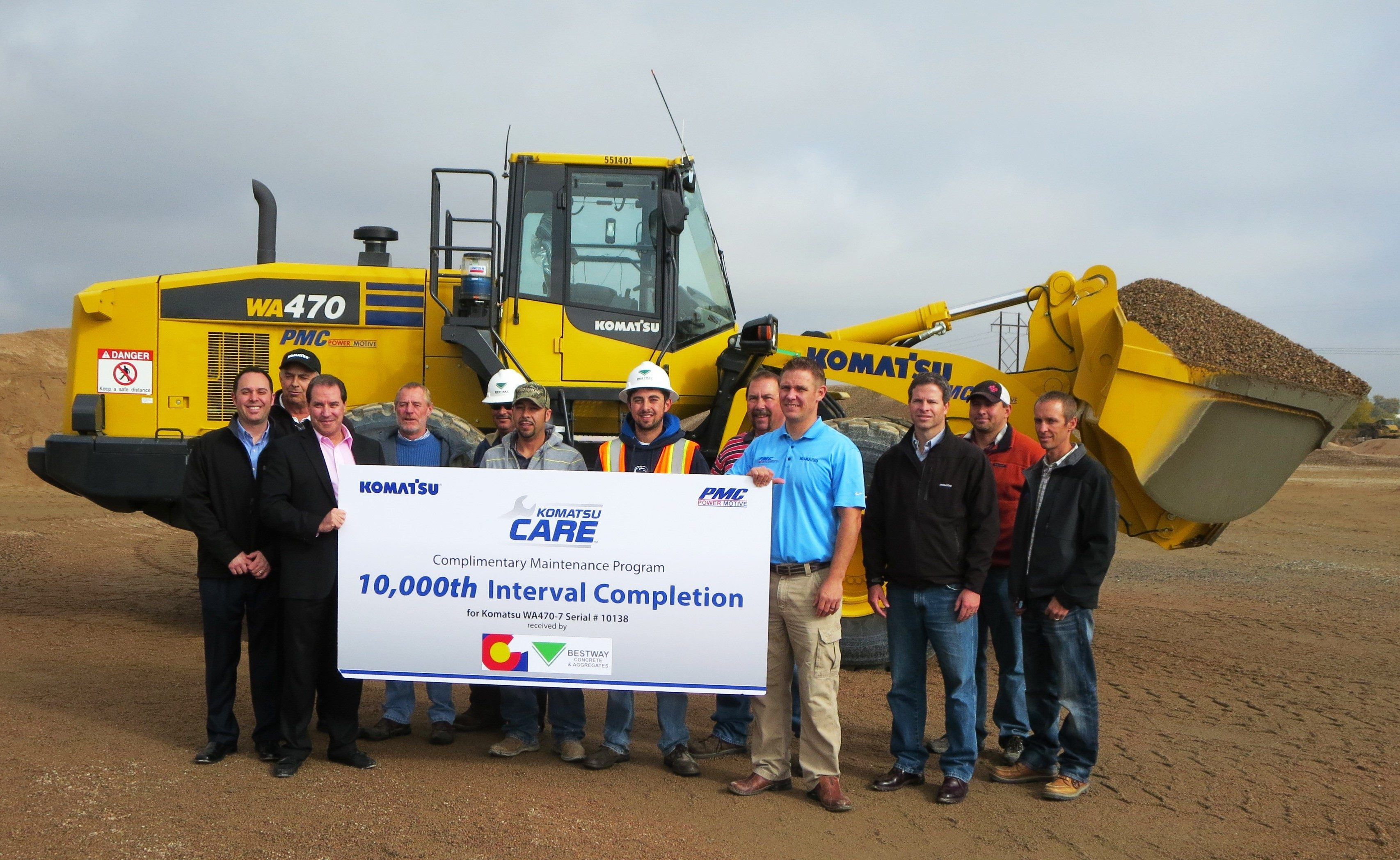 Komatsu Care 10000 service interval