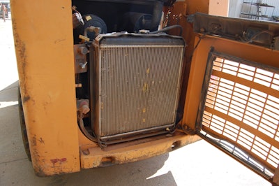 Since there was some damage to the radiator, which could result in engine damage, Abney made a note to check for unusual engine noise during the operational check.