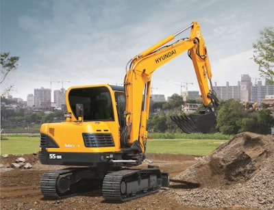 Hyundai’s R55-9A Excavator
