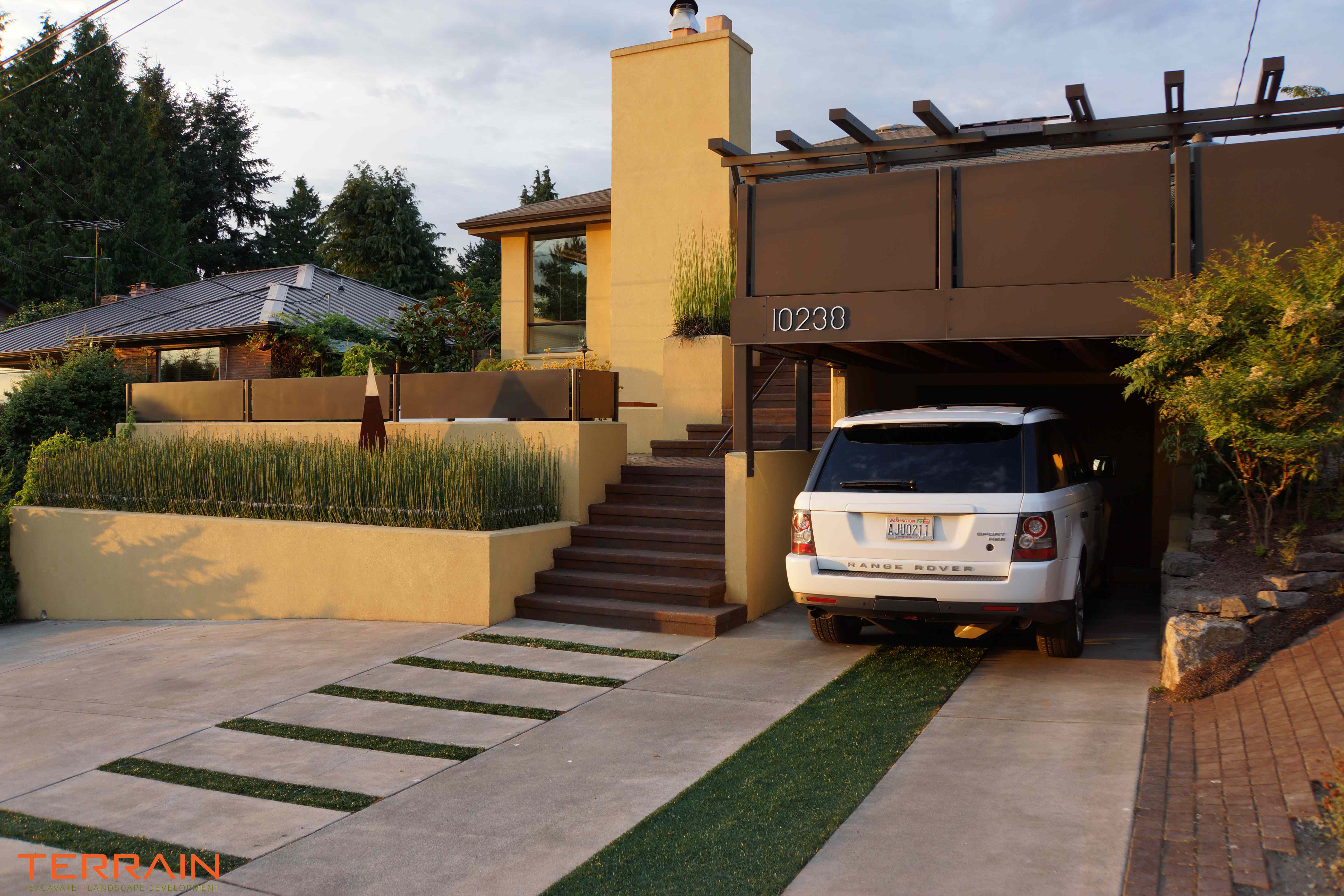 Artificial Grass Driveway - Terrain