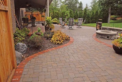 Curvy Patio and Pit