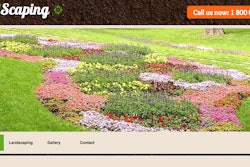 This template option, Landscape Gardener, includes a rotating main image that would be a good place to show off project photos.