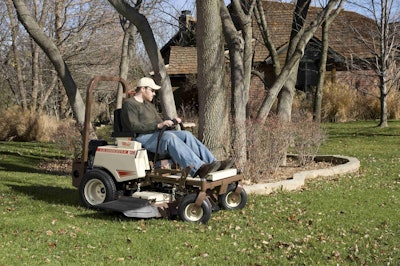 Having multiple mowers from the same brand allows landscapers to swap parts between spare and down machines.
