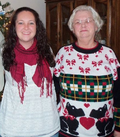 Me and my grandmother, A.K.A. Mama Sue, on Christmas a few years ago