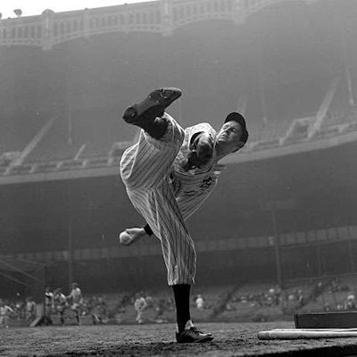Lefty Gomez pitched a winning game for the All Americans with a score of 6 to 2.