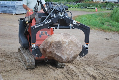 Bradco Hardscape Grapple 3 - Total Landscape Care magazine
