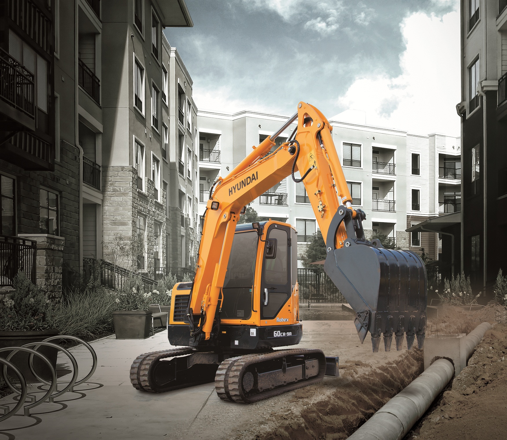 Hyundai Construction Compact Radius Excavator