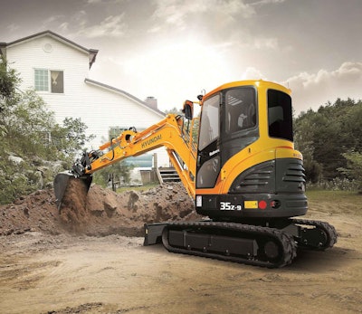 Hyundai's R35Z-9 Compact Excavator