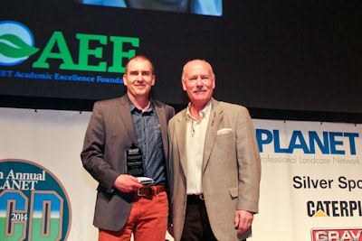 Zachary Johnson (left) alongside PLANET AEF President, Tom Fochtman