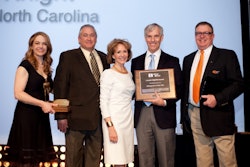 Richard Knight of Ditch Witch of North Carolina receives the Lowell Highfill Award