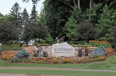 The Mustard Seed installed a sign, waterfalls and plants at their church, Westwood Community Church, which won them a PLANET award.
