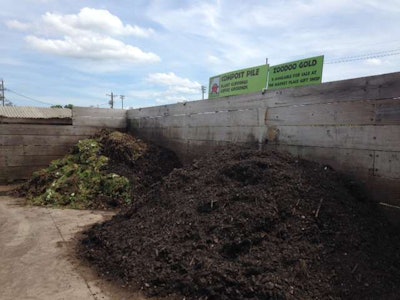 The zoo creates a natural compost, which they call ZooDoo Gold, to use on the grounds.