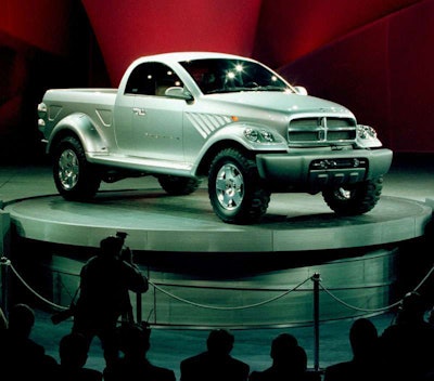 This Dodge Power Wagon concept made its debut at the North American International Auto Show in 1999. The concept had a unique design that harkened back to the pickup designs of the 1940s when the Power Wagon platform was first introduced. We would have lo
