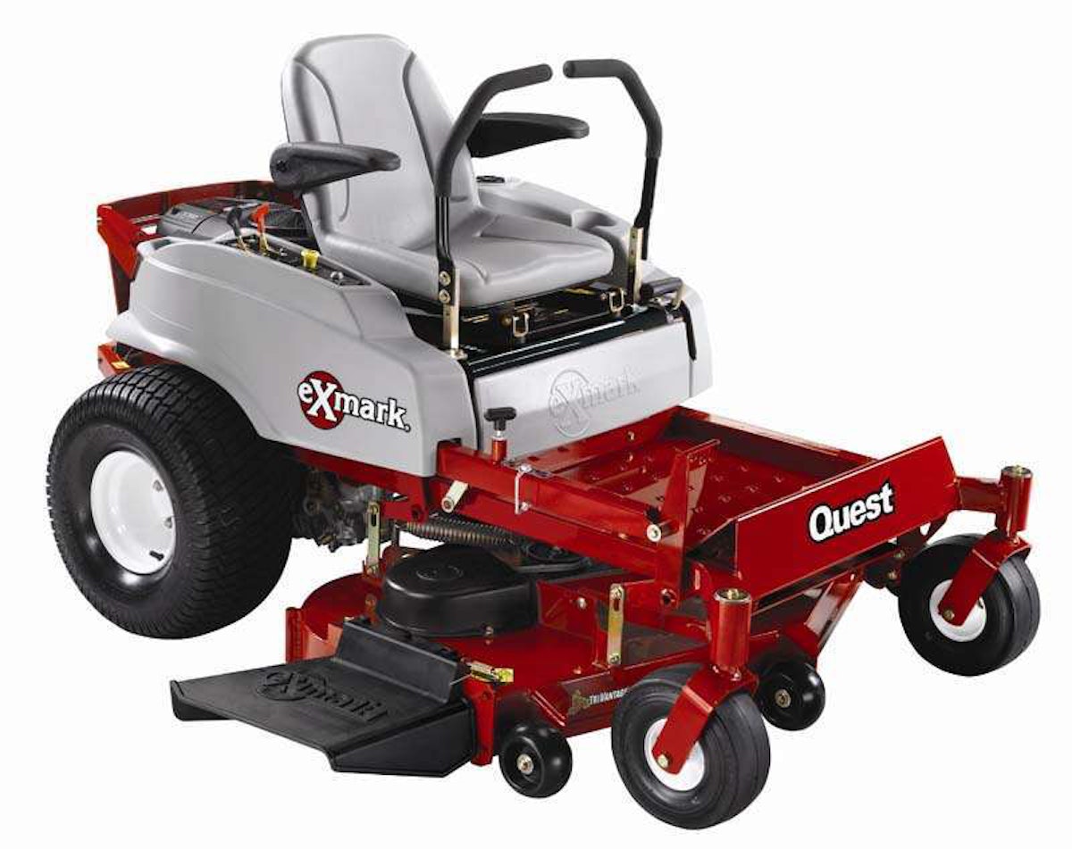 Exmark Recalls Quest ZTR Due to Steering Assembly Issue
