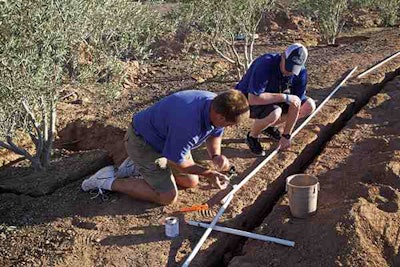 When installing irrigation equipment, paying attention to the details is key, including focusing on proper installation and using the right tools for the job. Cutting corners or rushing through the process can lead to serious problems later on. Photo: Ewing
