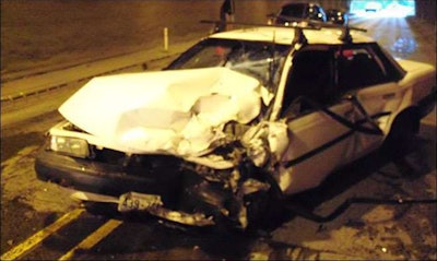 A 19-year-old man who held his breath while driving through a tunnel on Highway 26 fainted and caused a three-vehicle crash Sunday afternoon, state police said.