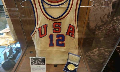 One of the best exhibits at the museum focuses on the Caterpillar Diesels basketball team which played in the National Industrial Basketball League, won several Amateur Athletic Union championships and, in 1952, represented the United States in the Helsin