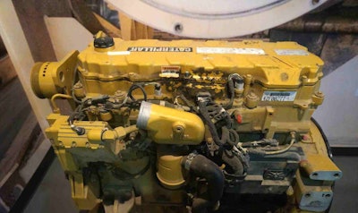A Caterpillar Engine At End Of Life