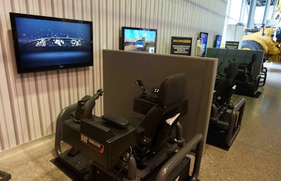 In The Main Atrium Of The Visitors Center, There Are Several Machine Simulators For Patrons To Try