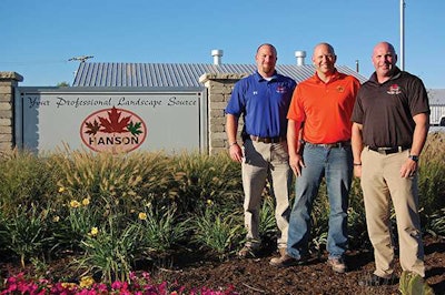 (Left) Dustin Hanson, Ryan Kovarik and Brandon Hanson