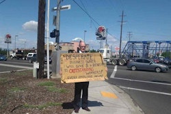 Lance Forsee stood on the street corner with a cardboard sign to fill six job openings at his business. He ended up getting 200 applications.