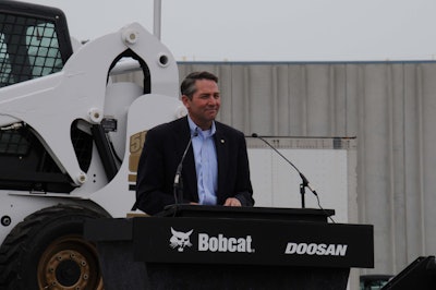 North Dakota Lt Gov Drew Wrigley Addresses The Crowd