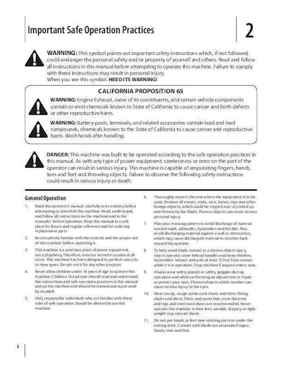 Mower Manual