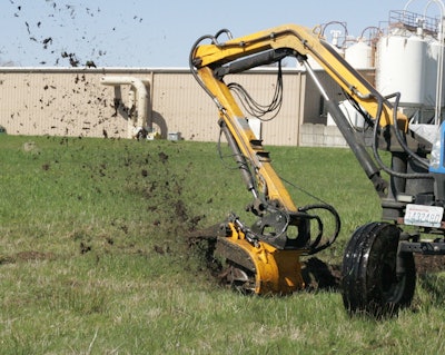 Landclearing: Simplify cutting drainage ditches with U.S. Mower’s Ditcher, a high power ditcher head designed for use on tractor-mounted boom mowers, as well as skid steers, excavators and backhoes. The 75-horsepower heads can also maintain existing drain
