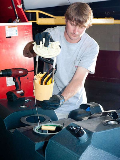 Step 8 Transferring Sender: Transfer The Sender/Float Assembly Into The Transfer Flow Tank This Tank Is A Certified Replacement, Too