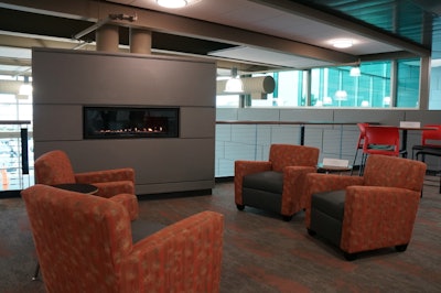 With about nine months of winter, the Bobcat employees really appreciate the fireplaces.