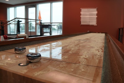 Employees can play games while they share ideas, talk with their co-workers and just have fun.